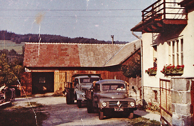 Anfang der 60er-Jahre umfasste der Fuhrpark der Firma Kickinger zwei Fahrzeuge